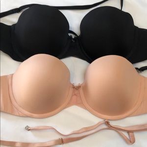 Two Victoria secret convertible bras